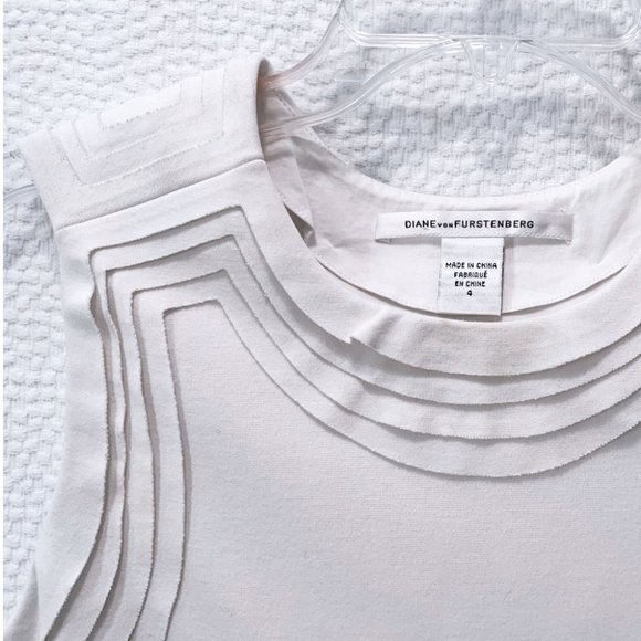 Diane Von Furstenberg White Bodycon Dress - Picture 4 of 4